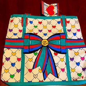 NWT Brighton holiday tole carry all canvas